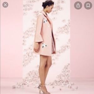 Lauren Conrad runway pea coat size 6 light pink